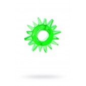 Зеленое эрекционное кольцо-солнце - Toyfa Basic - в Муроме купить с доставкой