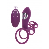 Фиолетовая эрекционная вибронасадка Halo Halo C-Ring Sleeve - Toy Joy - в Муроме купить с доставкой