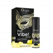 Съедобный жидкий вибратор Dual Vibe! со вкусом лимонного джина с тоником - 15 мл. - ORGIE - купить с доставкой в Муроме