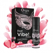 Съедобный жидкий вибратор Dual Vibe! со вкусом клубничного джина с тоником - 15 мл. - ORGIE - купить с доставкой в Муроме