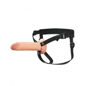Полый страпон на ремнях 8’’ Hollow Silicone Strap-on - Pipedream - купить с доставкой в Муроме