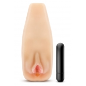Мастурбатор-вагина с вибрацией Soft   Wet Natasha Realistic Beige Masturbator - Blush Novelties - в Муроме купить с доставкой