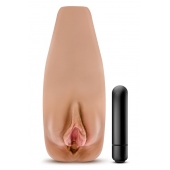 Маструбатор-вагина с вибрацией Soft   Wet Renata Realistic Tan Masturbator - Blush Novelties - в Муроме купить с доставкой