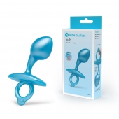 Голубая анальная пробка для массажа простаты Bulb Silicone Prostate Plug - 10,7 см. - b-Vibe - в Муроме купить с доставкой