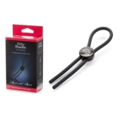 Тёмно-серое эрекционное кольцо с зажимом Again and Again Adjustable Cock Ring - Fifty Shades of Grey - в Муроме купить с доставкой