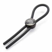 Тёмно-серое эрекционное кольцо с зажимом Again and Again Adjustable Cock Ring - Fifty Shades of Grey - в Муроме купить с доставкой