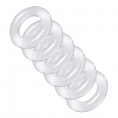 Комплект из 6 прозрачных эрекционных колец Ring Master Custom Ball Stretcher Kit - XR Brands - в Муроме купить с доставкой