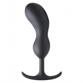 Черный массажер простаты с утяжелителями Premium Silicone Weighted Prostate Plug XL - 20,8 см. - XR Brands - в Муроме купить с доставкой