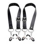 Ремни с зажимами для половых губ Spread Labia Spreader Straps with Clamps - XR Brands - купить с доставкой в Муроме
