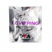 Прозрачное виброкольцо с двумя вибропульками - Toyfa Basic - в Муроме купить с доставкой