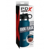 Смуглый мастурбатор-вагина в синей колбе F*ck Flask - Pipedream - в Муроме купить с доставкой