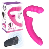 Розовый безремневой страпон Straples Strap-On Dildo - Erokay - купить с доставкой в Муроме