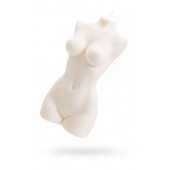 Белая интерьерная свеча в форме женского торса - 850 гр. - Pecado - купить с доставкой в Муроме