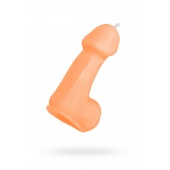 Оранжевая свеча в форме пениса - 47 гр. - Pecado - купить с доставкой в Муроме