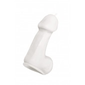 Белая свеча в форме пениса - 47 гр. - Pecado - купить с доставкой в Муроме
