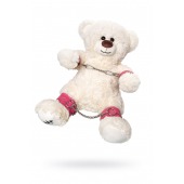 Бондажный набор: белый мишка с розовыми оковами и наручниками - Pecado - купить с доставкой в Муроме