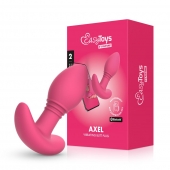 Розовая интерактивная вибропробка Axel - 10 см. - Easy toys