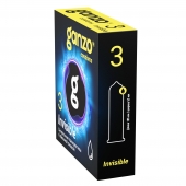 Супертонкие презервативы Ganzo Invisible - 3 шт. - Ganzo - купить с доставкой в Муроме