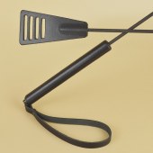 Черный кожаный стек «Сириус» - 60 см. - Sitabella - купить с доставкой в Муроме