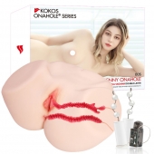 Мастурбатор-полуторс с двойным слоем материала и вибрацией Jenny Onahole Real Vagina - KOKOS - в Муроме купить с доставкой