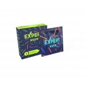 Светящиеся в темноте презервативы Expert Neon - 3 шт. - Expert - купить с доставкой в Муроме