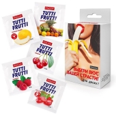 Набор из 5 саше съедобных смазок Tutti-Frutti - Биоритм - купить с доставкой в Муроме