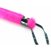 Нежная плеть с розовым мехом BDSM Light - 43 см. - БДСМ Арсенал - купить с доставкой в Муроме