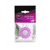 Лиловое эрекционное кольцо с 2 рядами стимулирующих шариков - Erowoman-Eroman - в Муроме купить с доставкой