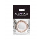 Эрекционное кольцо с бежевыми «ресничками» - Sextaz - в Муроме купить с доставкой