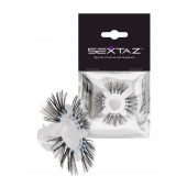 Эластичное эрекционное кольцо с черными «ресничками» - Sextaz - в Муроме купить с доставкой