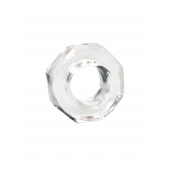 Прозрачное эрекционное кольцо в форме гайки - Sex Expert - в Муроме купить с доставкой