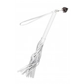 Белая кожаная плеть - 50 см. - Pecado - купить с доставкой в Муроме