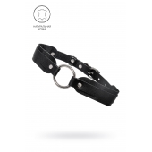 Черный кожаный чокер-ошейник со скруглёнными углами - Pecado - купить с доставкой в Муроме