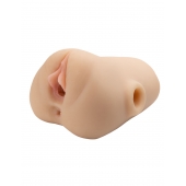 Телесный мастурбатор с вибрацией Double Pounder Vibrating Squeeze Stroker - Pipedream - в Муроме купить с доставкой