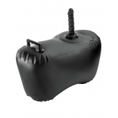 Черное надувное кресло с платформой для фиксации дилдо Body Dock Inflatable Love Seat - Pipedream - купить с доставкой в Муроме