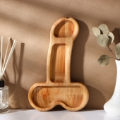 Деревянное блюдо для подачи в форме члена (25 х 16,5 х 1,7 см) - Сима-Ленд - купить с доставкой в Муроме