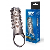 Дымчатая насадка на пенис с выпуклостями - 11 см. - Sex Expert - в Муроме купить с доставкой