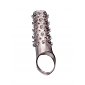 Дымчатая насадка на пенис с шипами и выпуклостями - 12 см. - Sex Expert - в Муроме купить с доставкой