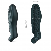 Серая силиконовая насадка на пенис с подхватом Manwan Ryzer - Manwan - в Муроме купить с доставкой