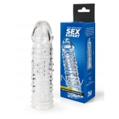 Прозрачная закрытая насадка на пенис - 17 см. - Sex Expert - в Муроме купить с доставкой