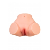 Телесный реалистичный мастурбатор-полуторс с 2 любовными входами - No Name - в Муроме купить с доставкой