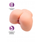 Телесный мастурбатор в форме попки с 2 любовными входами - No Name - в Муроме купить с доставкой