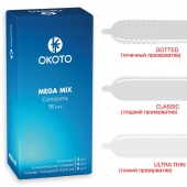 Презервативы OKOTO Mega Mix - 18 шт. - Sitabella - купить с доставкой в Муроме