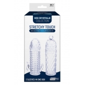 Набор из 2 прозрачных насадок на член Seductive Tickler Sleeves Set - NMC - в Муроме купить с доставкой