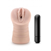 Телесный мастурбатор-вагина Ayumi с вибрацией - Blush Novelties - в Муроме купить с доставкой