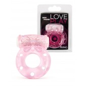 Розовое эрекционное виброкольцо с бабочкой - 1137 - в Муроме купить с доставкой