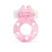 Розовое эрекционное виброкольцо в форме зайчика - 1137 - в Муроме купить с доставкой