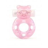 Розовое эрекционное виброкольцо в форме мишки - 1137 - в Муроме купить с доставкой