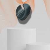 Серый сквозной мастурбатор с вибрацией Manwan Starter - Manwan - в Муроме купить с доставкой