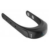 Черное эрекционное виброкольцо на ремешках - Boys of Toys - в Муроме купить с доставкой